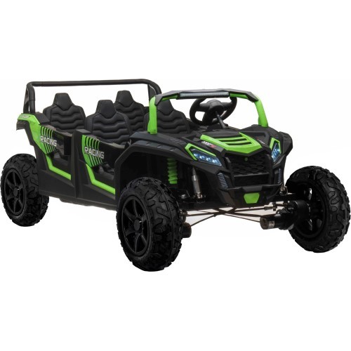 Četrvietīgs bagijs ATV Racing UTV2000 ar litija jonu akumulatoru, zaļš