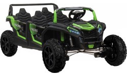 Četrvietīgs bagijs ATV Racing UTV2000 ar litija jonu akumulatoru, zaļš