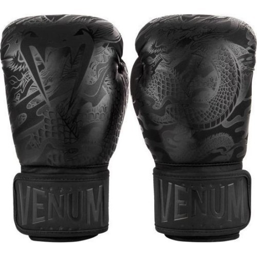 Боксерские перчатки Venum Dragon's Flight - черный/черный