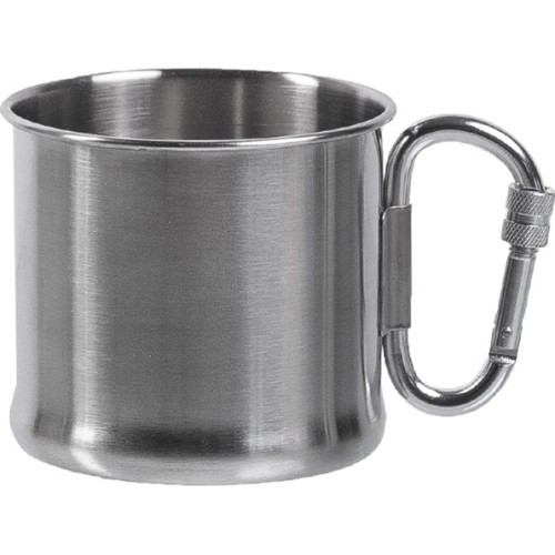 Nerūsējošā tērauda krūze ar karabīni 500 ml