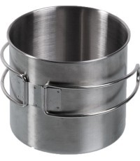 Nerūsējošā tērauda krūze 600 ml ar stieples rokturi