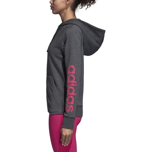 Толстовка Adidas Ess Lin FZ Hoodie Grey CZ5720
