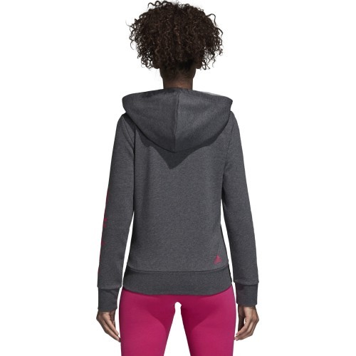 Adidas Ess Lin FZ Hoodie sweatshirt Grey CZ5720