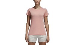 Adidas Essentials 3-Stripes Blouse Pink White CF8833