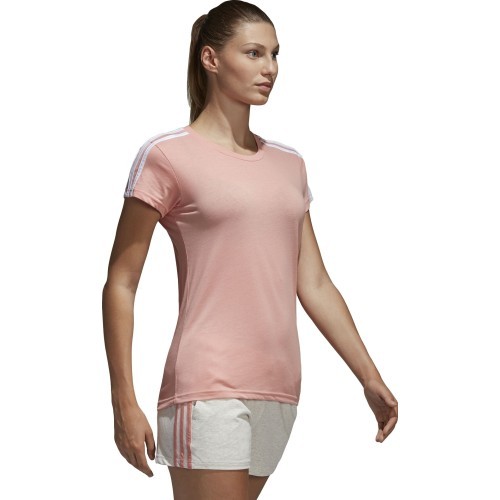 Блузка Adidas Essentials 3-Stripes Pink White CF8833