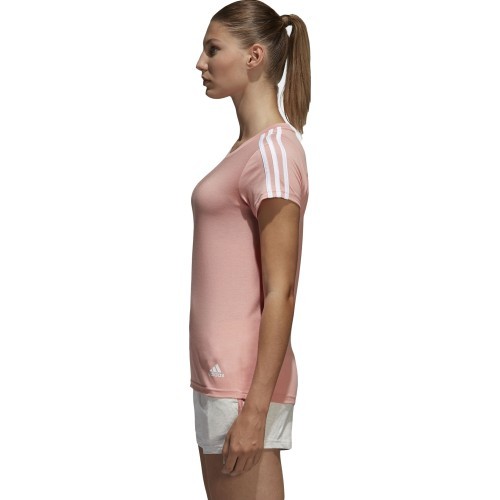 Adidas blūze Essentials 3-Stripes Pink White CF8833