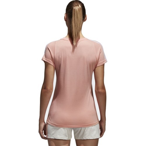 Adidas blūze Essentials 3-Stripes Pink White CF8833