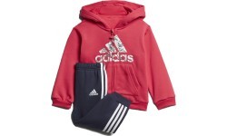 Adidas I Logo Jog Fl1 Kids Tracksuit Blue Pink GK1651
