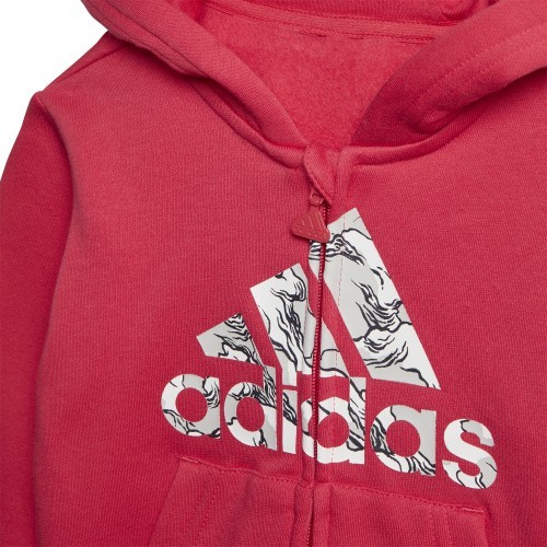 Детский спортивный костюм Adidas I Logo Jog Fl1 Blue Pink GK1651