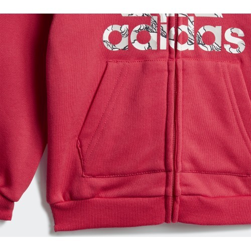Adidas I Logo Jog Fl1 Kids Tracksuit Blue Pink GK1651