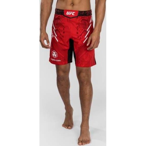 UFC Adrenaline by Venum Authentic Fight Night Men's Fight Short - Long Fit - Red