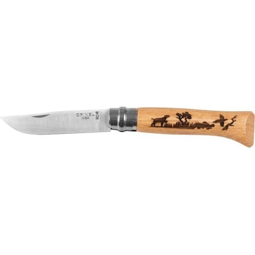 Nazis Opinel No 8 Inox Animal, ozols – suns
