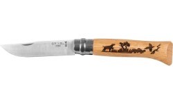 Нож Opinel No 8 Inox Animal, дуб – собака