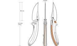 Saliekamais nazis Ruike P155-B, melns