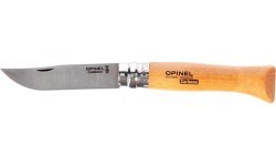 Opinel 9 carbon beech knife in blister