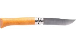 Нож Opinel 9 carbon с буковой рукоятью в блистере