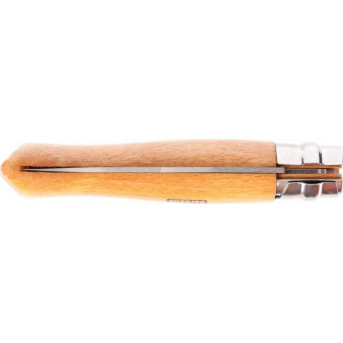 Нож Opinel 9 carbon с буковой рукоятью в блистере
