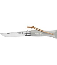 Складной нож Opinel Colorama 06 inox серый со шнурком
