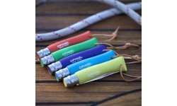 Нож Opinel Colorama 07 inox с темляком, светло-зелёный