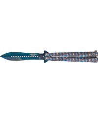 Joker knife JKR643 butterfly damascus color