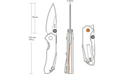 Saliekams nazis Ruike P671-CB, melns