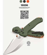 Benchmade 15536 TAGGEDOUT, OD Green G10, CPM-S45VN