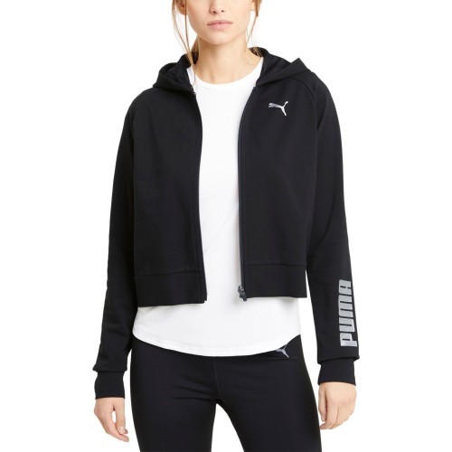 Женская толстовка Puma RTG Full-Zip Hoodie черная 586485 01