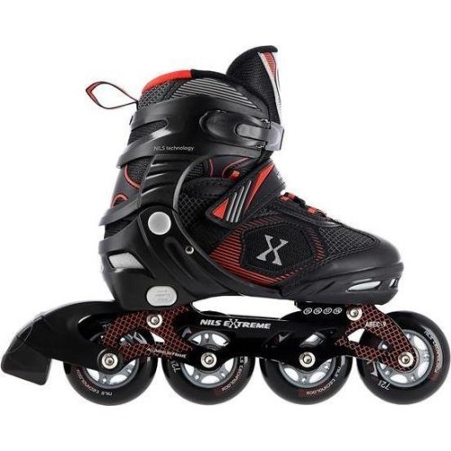 NA9080 INLINE SKRITUĻSLIDAS NILS EXTREME - Black/Red