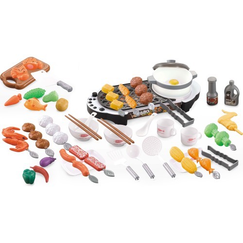 Мини-гриль ECOTOYS с кухонными аксессуарами для детей