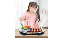 Mini grils ECOTOYS ar virtuves piederumiem bērniem