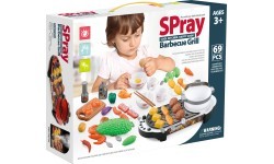 Мини-гриль ECOTOYS с кухонными аксессуарами для детей