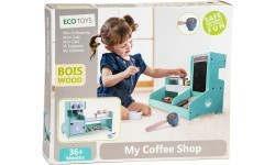Wooden kitchen, cafe shop, bakery shop ECOTOYS