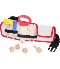 Koka instrumenti ar jostu Ecotoys DIY