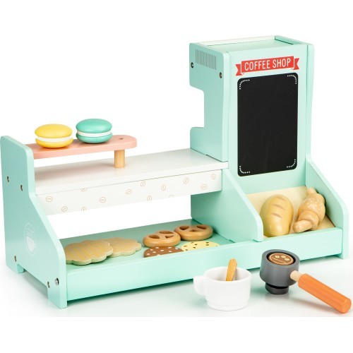 Wooden kitchen, cafe shop, bakery shop ECOTOYS