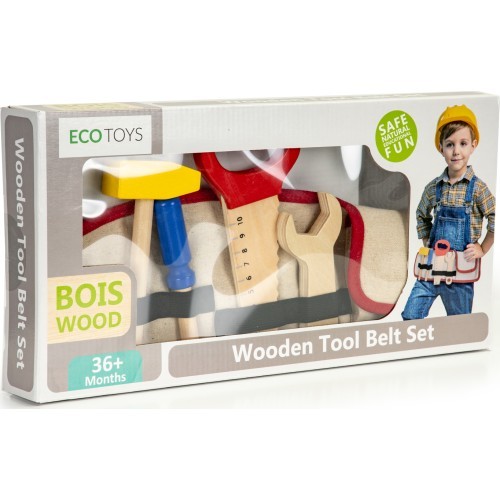 Koka instrumenti ar jostu Ecotoys DIY