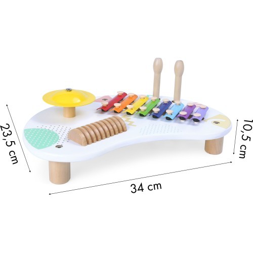 Muzikālais galdiņš ar cimboli ECOTOYS +18 mēn.