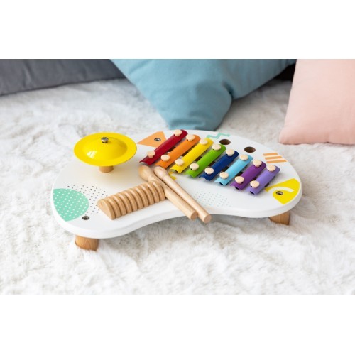 Muzikālais galdiņš ar cimboli ECOTOYS +18 mēn.