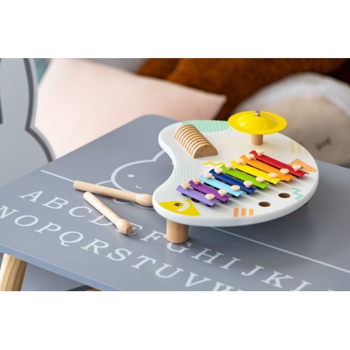 Muzikālais galdiņš ar cimboli ECOTOYS +18 mēn.