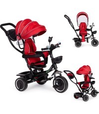 Трехколесный велосипед с поворотным сиденьем Eco Toys, красный