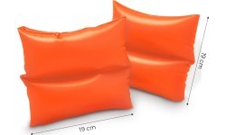 Bright inflatable sleeves for learning to swim swimmers