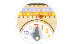 Wooden Board With Clock Calendar Eco Toys
