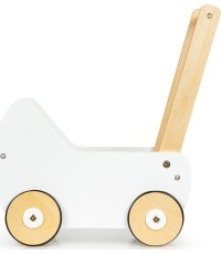 ECOTOYS koka leļļu ratiņi