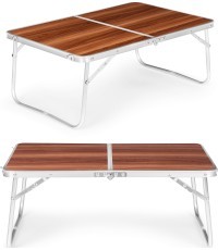 Turistinis stalas pikniko stalas sulankstomas rudas viršus 60x40 cm