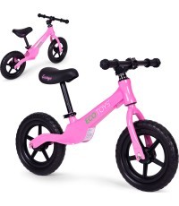 Vaikiškas krosinis dviratis EVA ratai ECOTOYS rožinės spalvos