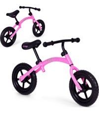 Vaikiškas krosinis dviratis EVA ratai ECOTOYS rožinės spalvos