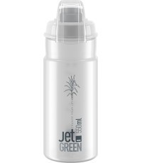 Elite pudele Jet Green+ caurspīdīga, pelēka ar logotipu 550ml