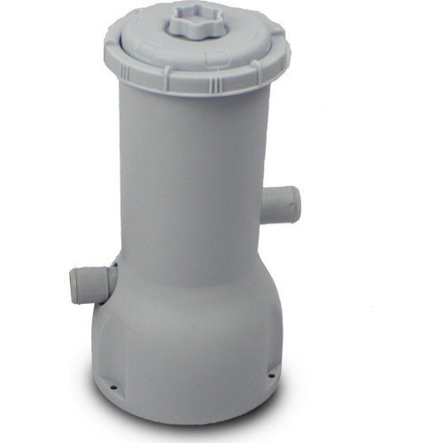 EXIT Akmens baseins 400x200x122cm ar filtra sūkni - pelēks