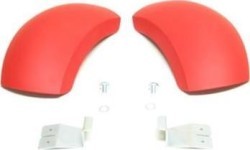 Mudguards front red
