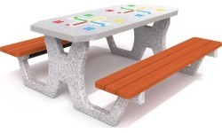 Concrete Table for Ludo Game Inter-Play 02