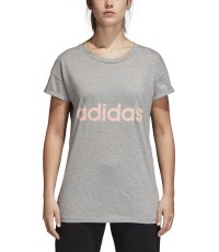 Adidas Ess Lin Lo Tee women's shirt, grey CZ5775